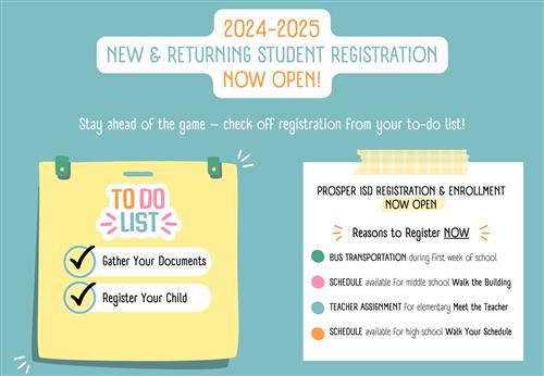 Enrollment and Registration Oepn